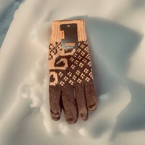 Unisex Geometric Thermal Fleece Lined Winter Gloves
